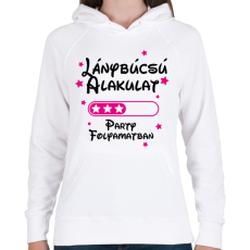 PRINTFASHION Lánybúcsú alakulat Party folyamatban - Női kapucnis pulóver - Fehér