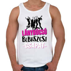 PRINTFASHION Lánybúcsú bebaszcsi csapat - Férfi atléta - Fehér