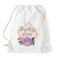 PRINTFASHION Lánybúcsú csapat (Arany keretes) - Sportzsák, Tornazsák - Fehér tornazsák