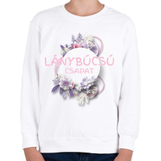 PRINTFASHION Lánybúcsú csapat - Gyerek pulóver - Fehér