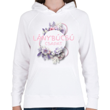 PRINTFASHION Lánybúcsú csapat - Női kapucnis pulóver - Fehér női pulóver, kardigán