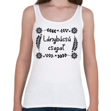PRINTFASHION Lánybúcsú csapat (virágmintás) - Női atléta - Fehér női trikó