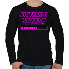 PRINTFASHION Lánybúcsú - Férfi hosszú ujjú póló - Fekete