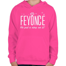 PRINTFASHION Lánybúcsú - FEYONCÉ - Gyerek kapucnis pulóver - Fukszia gyerek pulóver, kardigán