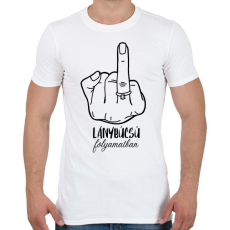 PRINTFASHION Lánybúcsú folyamatban - lánybúcsús póló a csapatnak - Férfi póló - Fehér