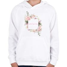 PRINTFASHION Lánybúcsú - Gyerek kapucnis pulóver - Fehér gyerek pulóver, kardigán