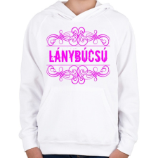 PRINTFASHION Lánybúcsú - Gyerek kapucnis pulóver - Fehér gyerek pulóver, kardigán