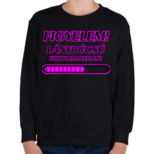 PRINTFASHION Lánybúcsú - Gyerek pulóver - Fekete gyerek pulóver, kardigán