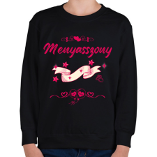 PRINTFASHION Lánybúcsú menyasszony pink - Gyerek pulóver - Fekete gyerek pulóver, kardigán