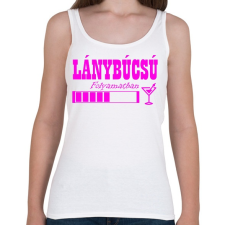 PRINTFASHION Lánybúcsú  - Női atléta - Fehér női trikó