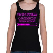 PRINTFASHION Lánybúcsú - Női atléta - Fekete női trikó