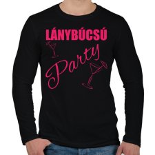 PRINTFASHION Lánybúcsú party - Férfi hosszú ujjú póló - Fekete férfi póló