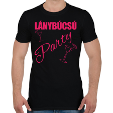 PRINTFASHION Lánybúcsú party - Férfi póló - Fekete férfi póló