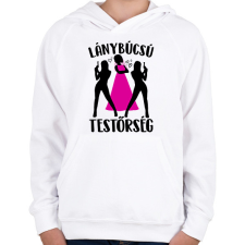 PRINTFASHION Lánybúcsú testőrség - Gyerek kapucnis pulóver - Fehér gyerek pulóver, kardigán