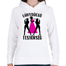 PRINTFASHION Lánybúcsú testőrség - Női kapucnis pulóver - Fehér