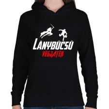 PRINTFASHION Lánybúcsú végjáték 2 - Női kapucnis pulóver - Fekete női pulóver, kardigán