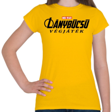 PRINTFASHION Lánybúcsú végjáték - Női póló - Sárga női póló