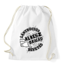 PRINTFASHION Lánybúcsús alkesz brigád - Sportzsák, Tornazsák - Fehér tornazsák