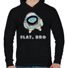 PRINTFASHION Lapos, Bro - Férfi kapucnis pulóver - Fekete