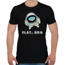 PRINTFASHION Lapos, Bro - Férfi póló - Fekete férfi póló