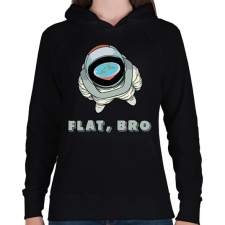 PRINTFASHION Lapos, Bro - Női kapucnis pulóver - Fekete női pulóver, kardigán