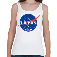 PRINTFASHION Lapos-föld - Női atléta - Fehér női trikó