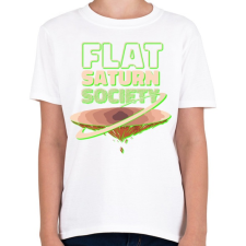 PRINTFASHION Lapos szaturnusz  - Flat Saturn - Gyerek póló - Fehér gyerek póló