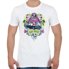 PRINTFASHION Las Vegas-i Autószalon - Férfi póló - Fehér férfi póló
