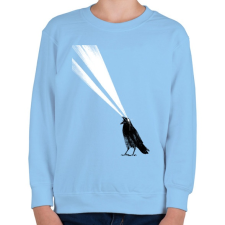 PRINTFASHION Laser crow - Gyerek pulóver - Világoskék gyerek pulóver, kardigán