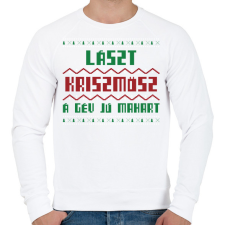 PRINTFASHION LAST CHRISTMAS 3 - Férfi pulóver - Fehér férfi pulóver, kardigán