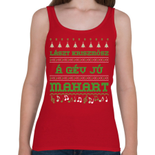 PRINTFASHION LAST CHRISTMAS 4 - Női atléta - Cseresznyepiros női trikó