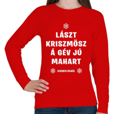 PRINTFASHION Last Christmas - Női pulóver - Piros női pulóver, kardigán