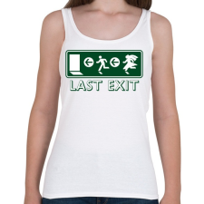 PRINTFASHION last-exit - Női atléta - Fehér női trikó