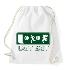 PRINTFASHION last-exit - Sportzsák, Tornazsák - Fehér tornazsák