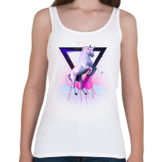 PRINTFASHION Last laser unicorn - Női atléta - Fehér