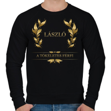 PRINTFASHION László - Férfi pulóver - Fekete férfi pulóver, kardigán