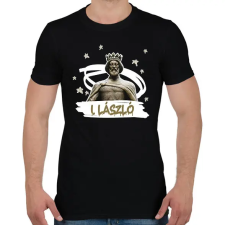 PRINTFASHION László király - Férfi póló - Fekete férfi póló