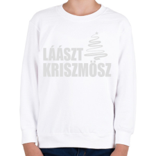 PRINTFASHION Lászt kriszmösz karácsonyi póló - Gyerek pulóver - Fehér gyerek pulóver, kardigán