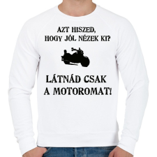 PRINTFASHION LÁTNÁD1 - Férfi pulóver - Fehér férfi pulóver, kardigán