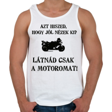 PRINTFASHION LÁTNÁD3 - Férfi atléta - Fehér