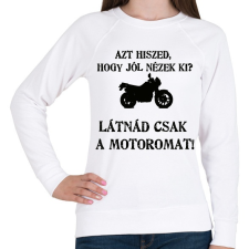 PRINTFASHION LÁTNÁD4 - Női pulóver - Fehér női pulóver, kardigán