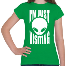 PRINTFASHION Látogatóban - Női póló - Zöld női póló