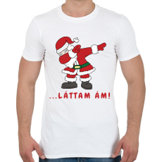 PRINTFASHION ... láttam ám! - Mikulás dabbing - Férfi póló - Fehér
