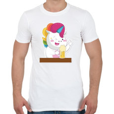 PRINTFASHION Laza este - Férfi póló - Fehér