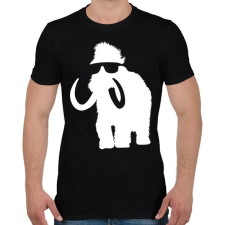 PRINTFASHION Laza mammut - Férfi póló - Fekete férfi póló