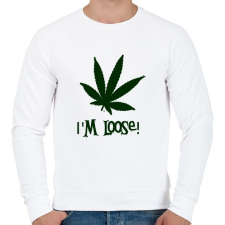 PRINTFASHION laza vagyok - Férfi pulóver - Fehér férfi pulóver, kardigán