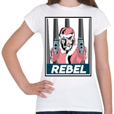 PRINTFASHION Lázadó mikulás - Női póló - Fehér