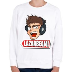 PRINTFASHION lazarbeam - Gyerek pulóver - Fehér