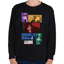 PRINTFASHION Lazarus anime - Gyerek pulóver - Fekete gyerek pulóver, kardigán