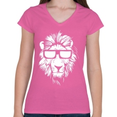 PRINTFASHION Lazaság - Női V-nyakú póló - Rózsaszín